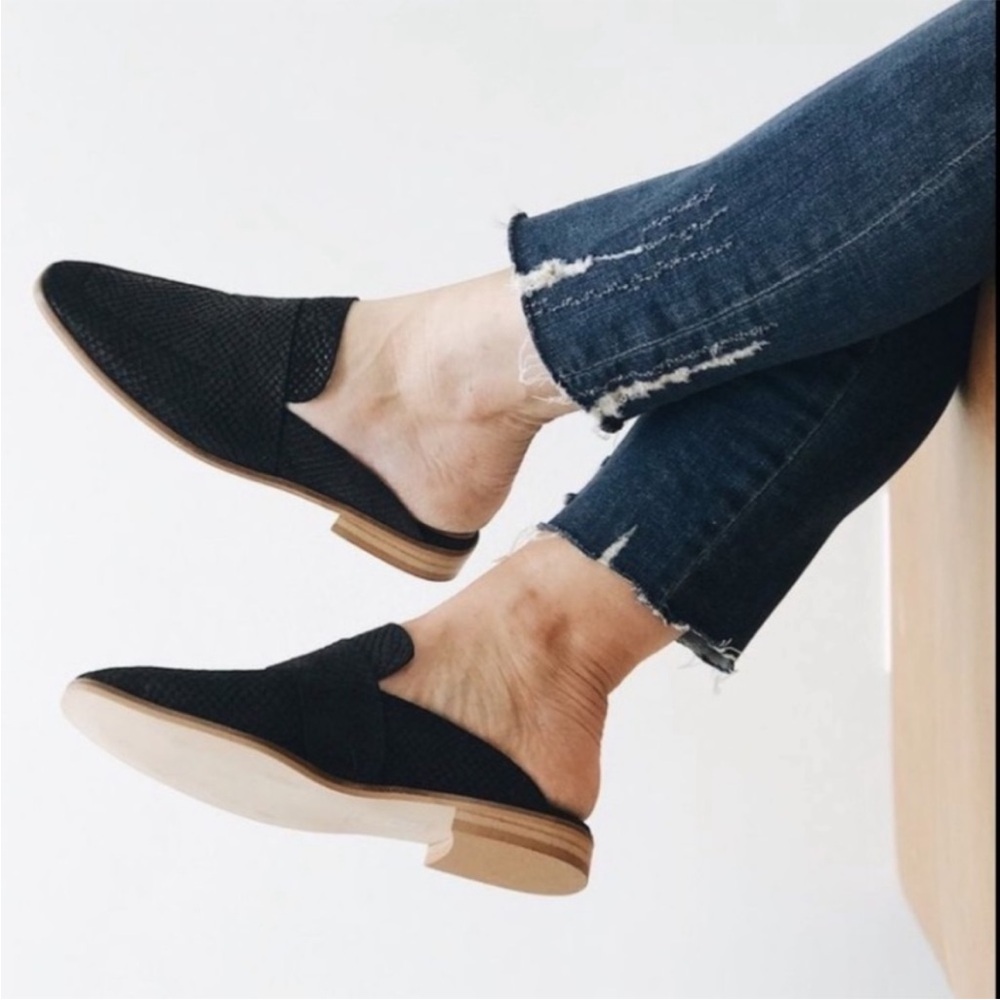 Free People At Ease Loafer Black Slip On Mules Sz 40 - Picture 9 of 10